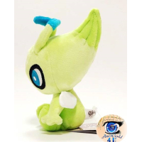 Officiële Pokemon center knuffel Pokemon fit Celebi 19cm (staand)